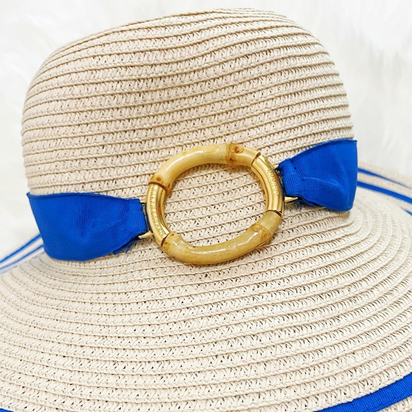 Lauren Ralph Lauren Wide Brim Strip Beach Sunhat main image 5